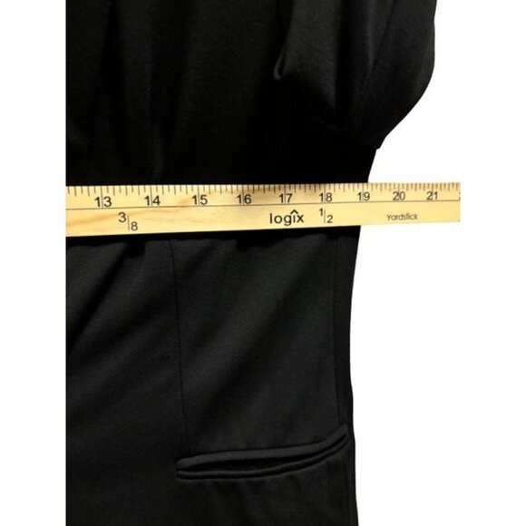 Adrianna Papell Womens Black Blazer Jacket Polka Dot Lining  Size Medium - Picture 4 of 7